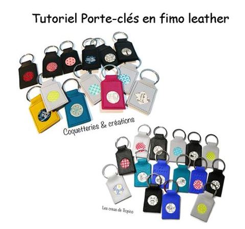 Tutoriel porte-clés en pâte polymère fimo leather