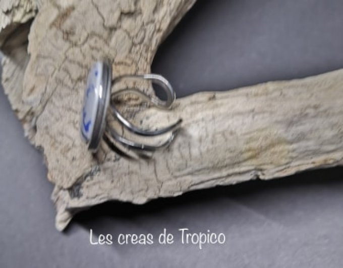 BAGUE FIMO ANCRE BOIS