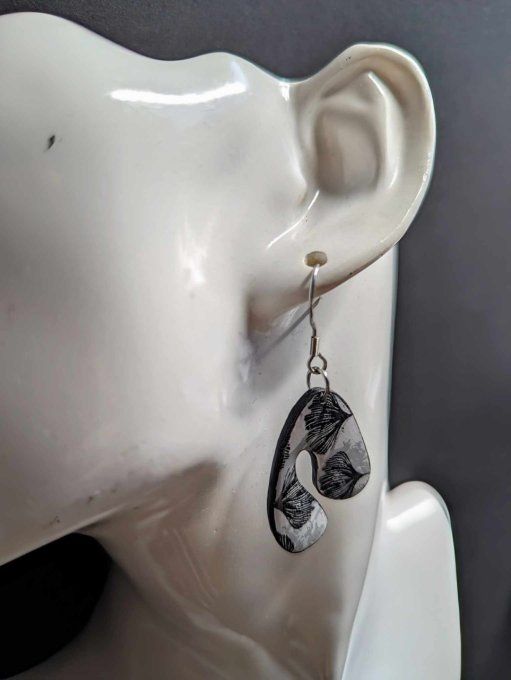 BOUCLES OREILLES  GINGKO