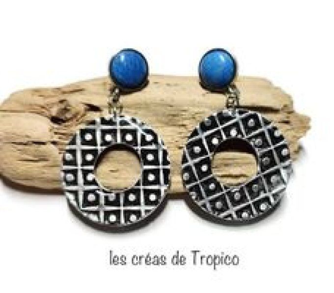 BOUCLES  D'OREILLES METAL JEANS