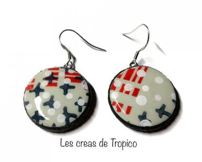 BOUCLES D'OREILLES FIMO USINE