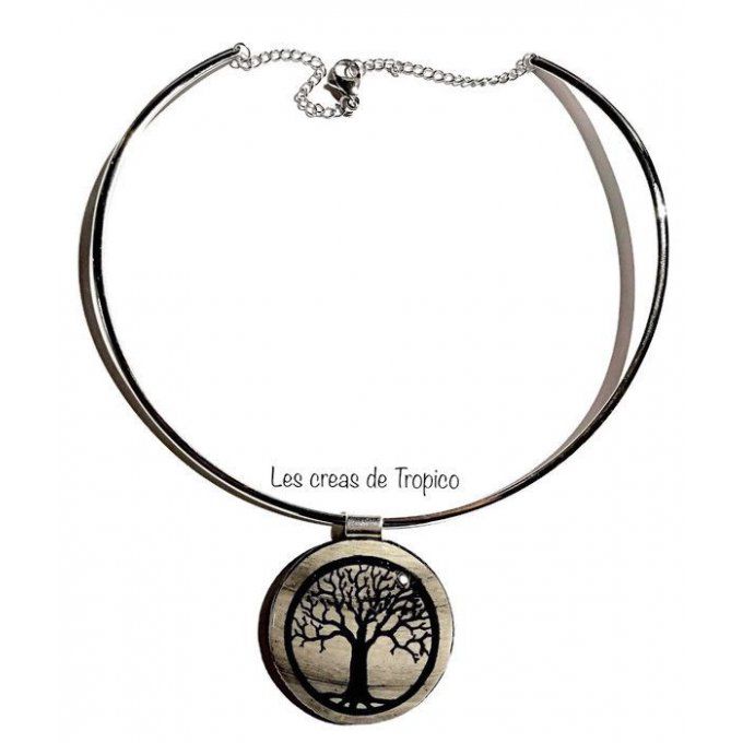 COLLIER FIMO ARBRE DE VIE