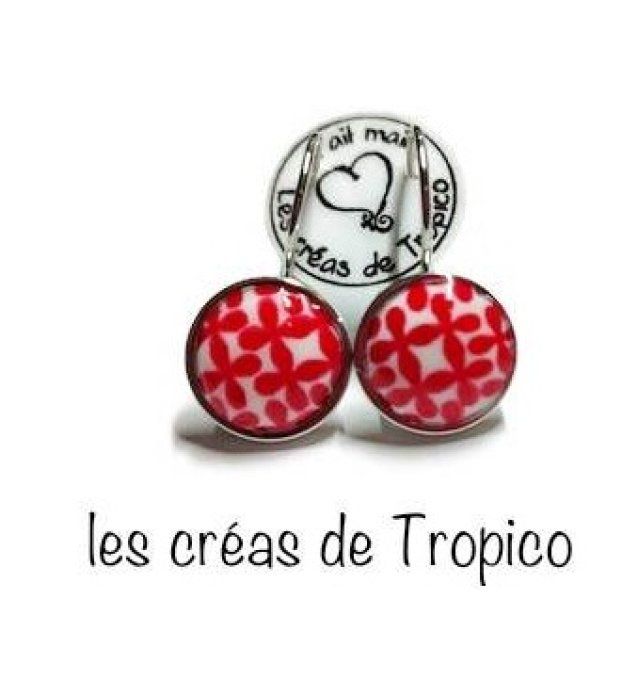 PUCES OREILLES FIMO ROUGE