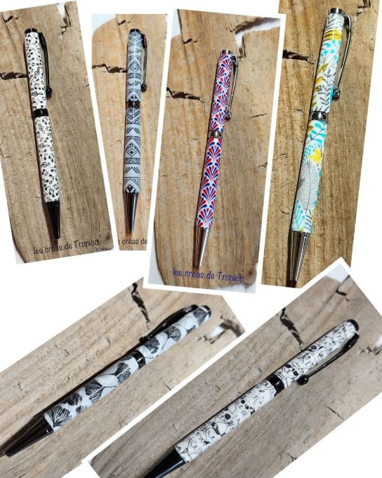  Stylo Harmonie Musicale argenté