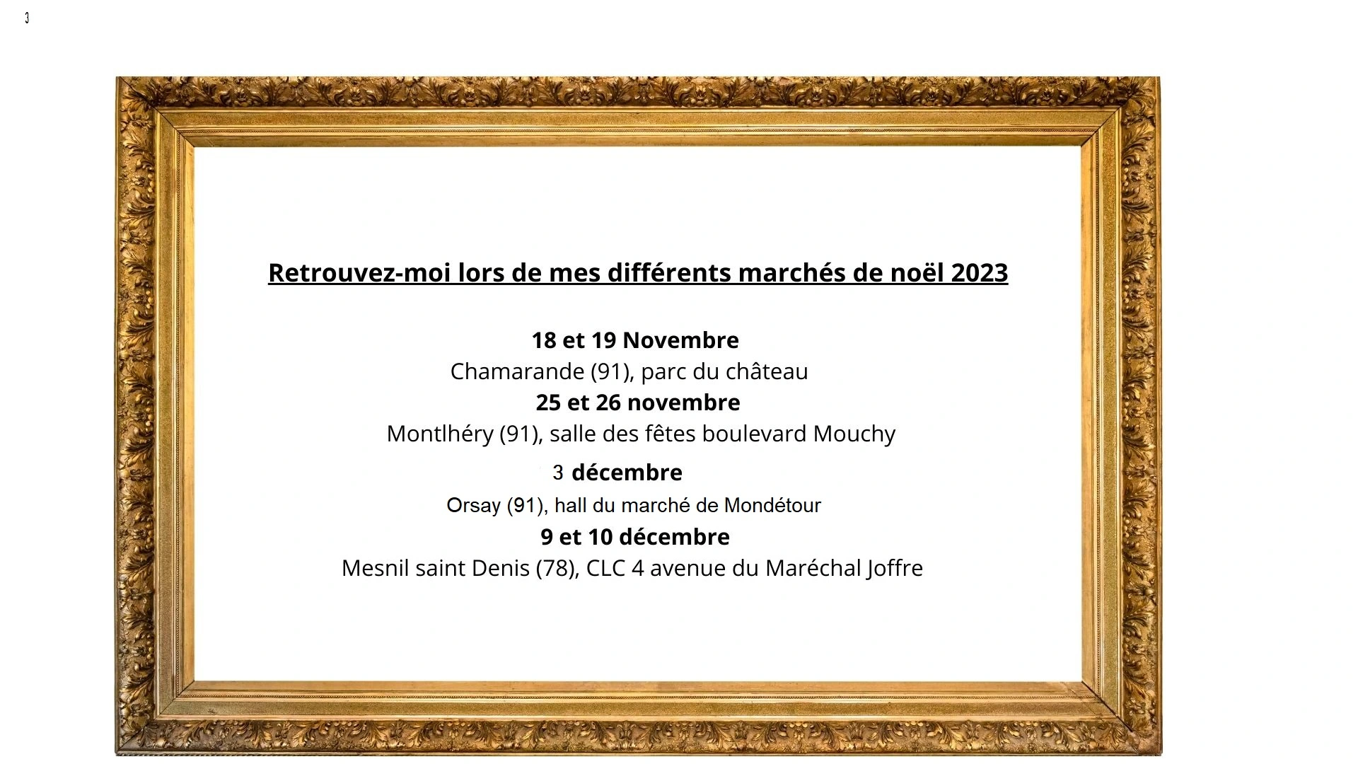 Marche de noel Les créas de tropico 2023